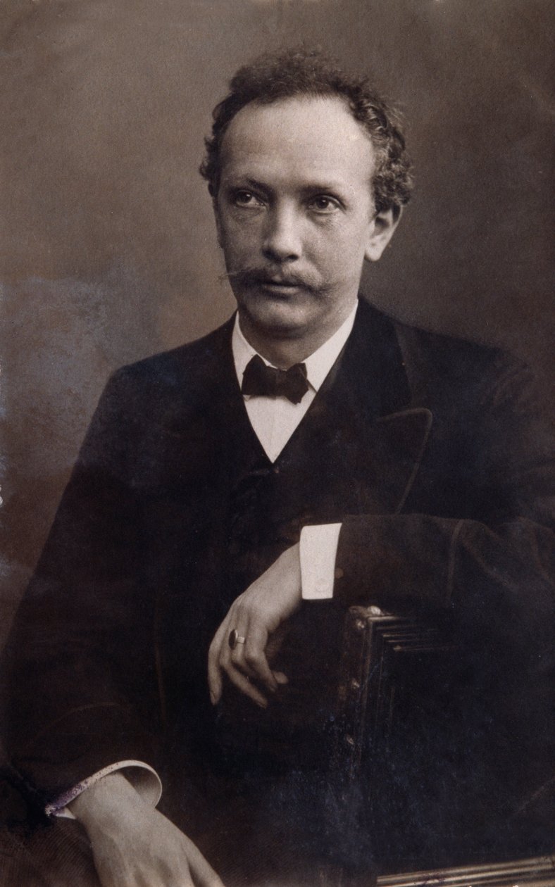 Portret Richarda Straussa (1864-1949) niemieckiego kompozytora. autorstwa Italian Photographer