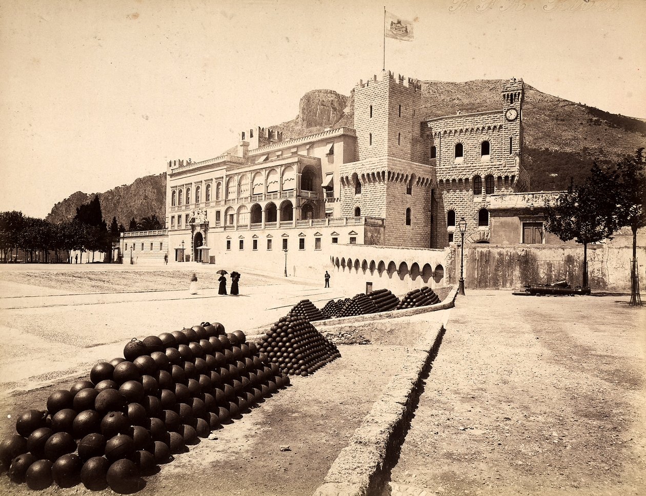 Pałac Książęcy w Monte Carlo, w Księstwie Monako autorstwa Italian Photographer