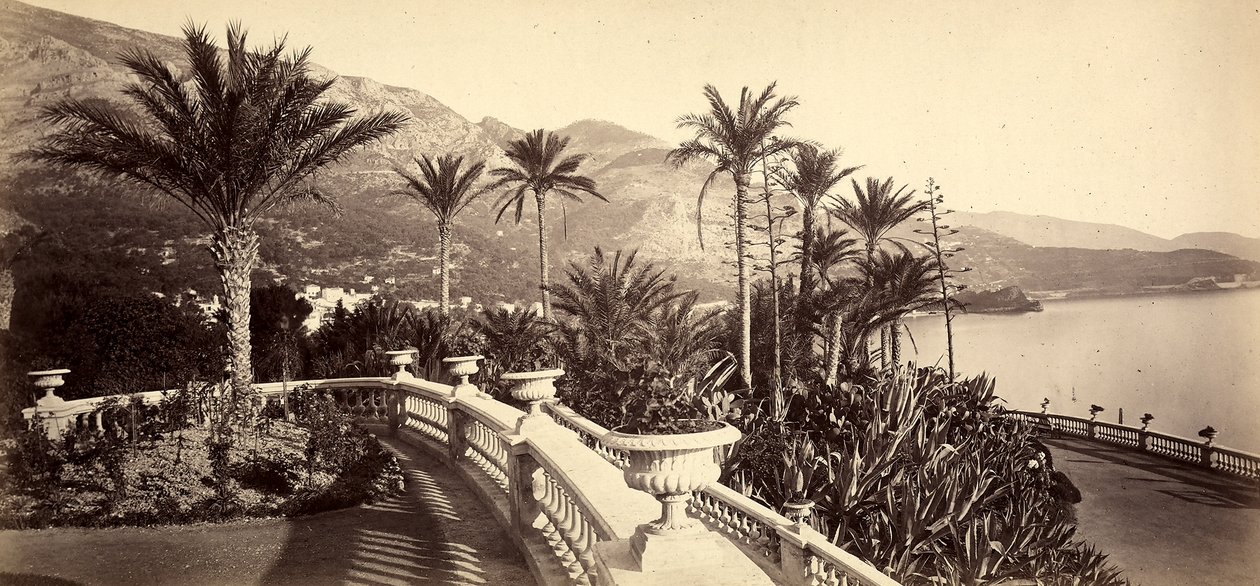 Ogród kasyna Monte Carlo w Księstwie Monako autorstwa Italian Photographer