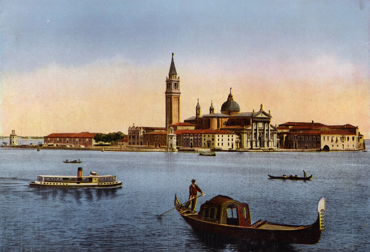Venezia / Wenecja: Isola S Giorgio (kolorowe zdjęcie) autorstwa Italian Photographer