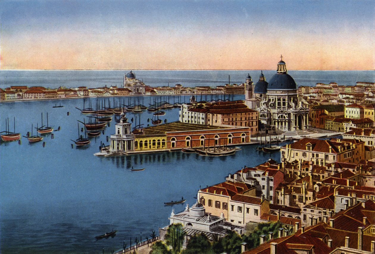 Venezia / Wenecja: Panorama z Kampanili (kolorowe zdjęcie) autorstwa Italian Photographer