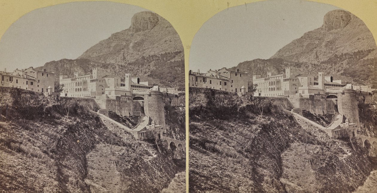 Widok na Pałac Książąt w Księstwie Monako autorstwa Italian Photographer