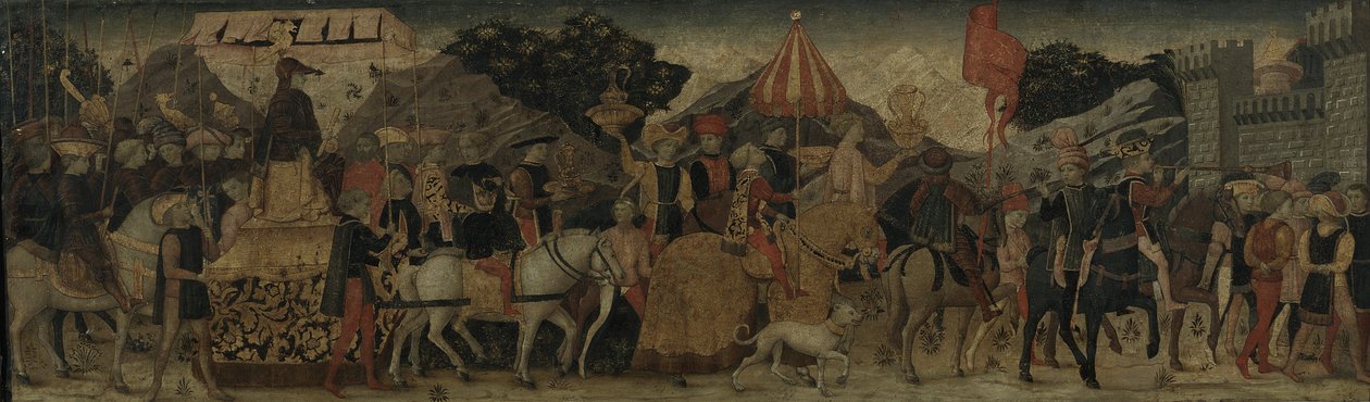 Triumph, c.1450 (tempera na panelu) autorstwa Italian School