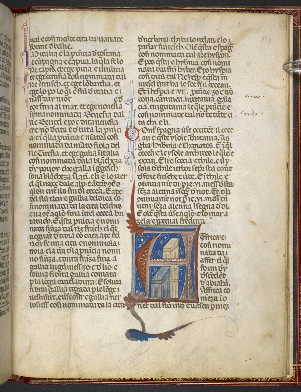 Dodaj MS 8785 Bartholomaeus Anglicus, De Proprietatibus rerum (O właściwościach rzeczy) c.1300-09 (tusz, kolor i złoto na welinie) autorstwa Italian School