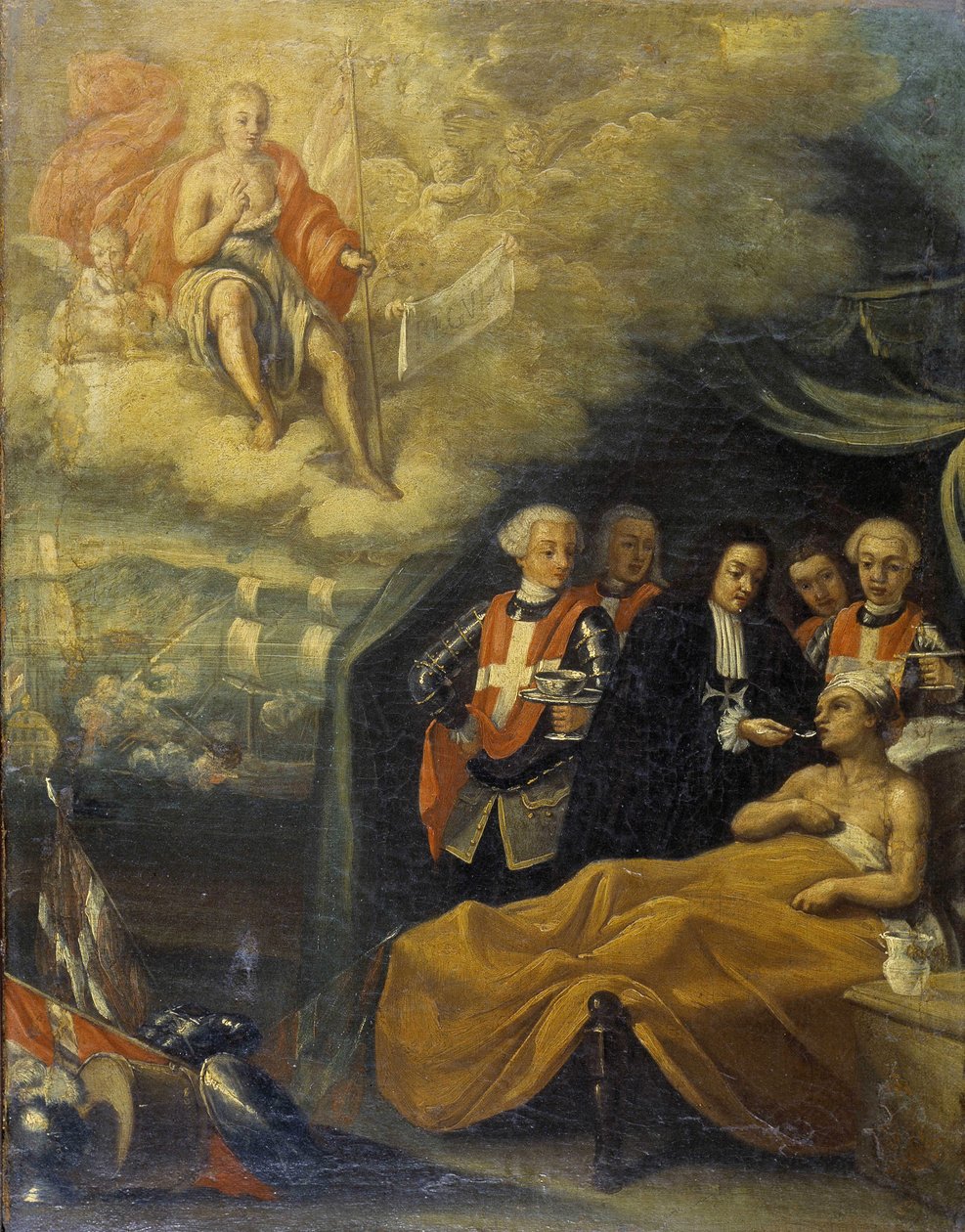 Alegoria Zakonu Maltańskiego. Szkoła neapolitańska autorstwa Italian School