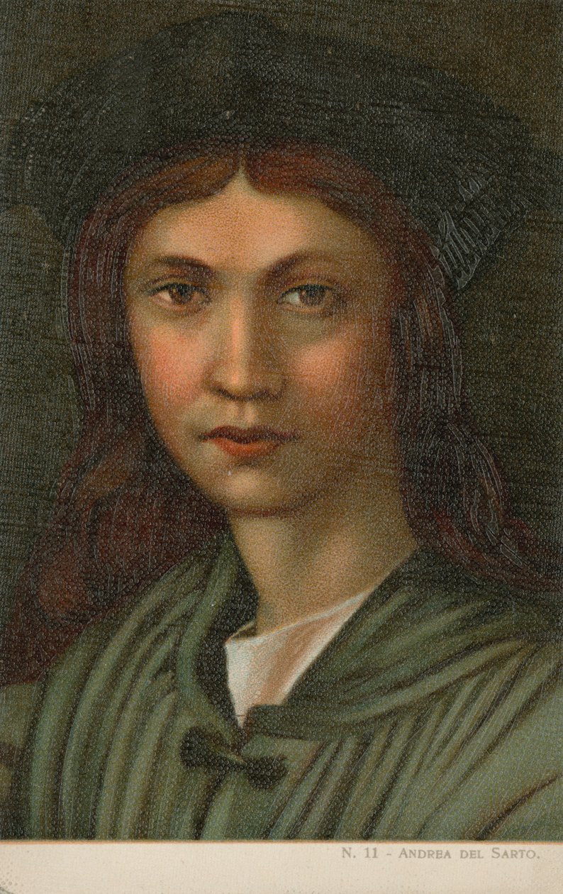 Andrea del Sarto, włoski malarz (chromolitograf) autorstwa Italian School