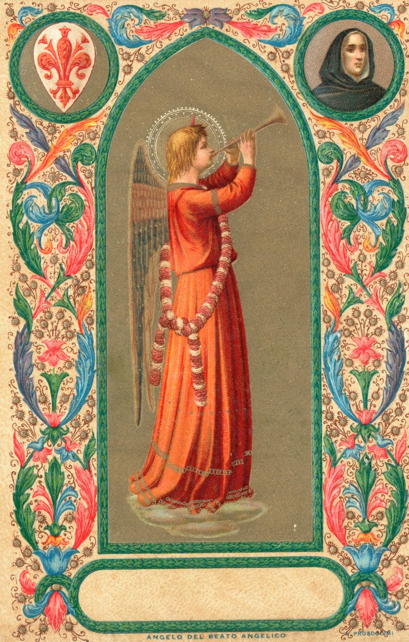 Beato Angelico (kolorowa litografia) autorstwa Italian School