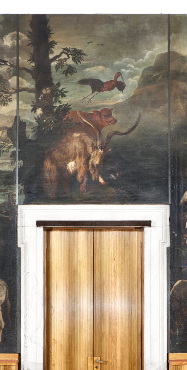 Zwierzęta, Mit Orfeusza, detal autorstwa Italian School