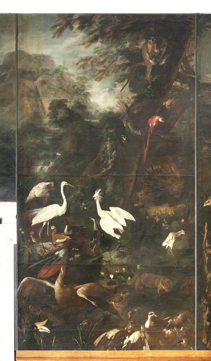 Zwierzęta, Mit Orfeusza, detal autorstwa Italian School