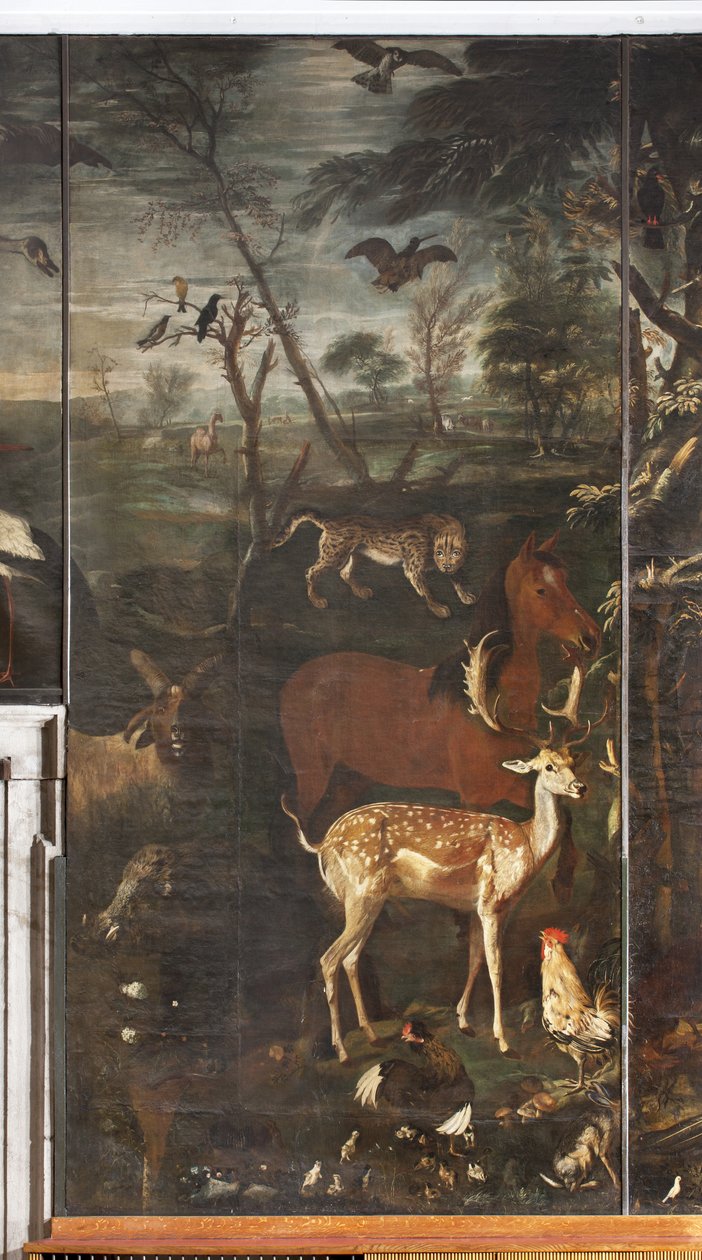 Zwierzęta, Mit Orfeusza, detal autorstwa Italian School
