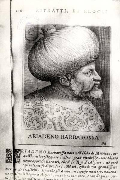 Ariadeno Barbarossa (ok.1465-1546) (rycina) (zdjęcie czarno-białe) autorstwa Italian School