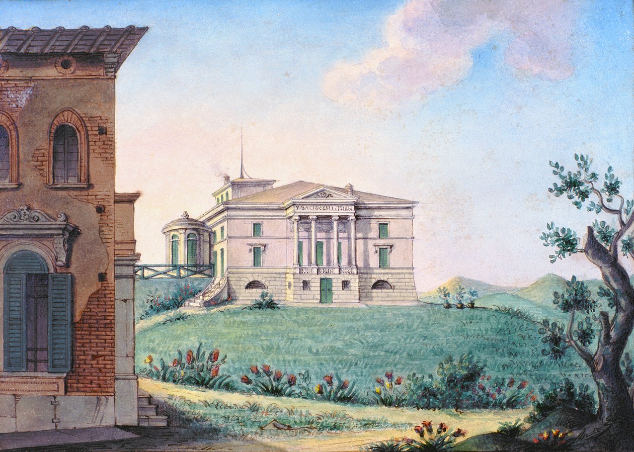 Belpoggio, Villa Baciocchi, Bolonia autorstwa Italian School