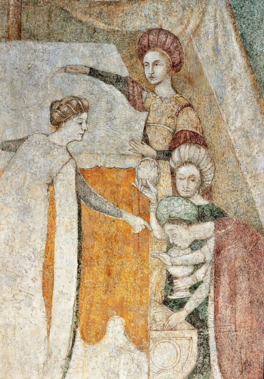 Bicocca degli Arcimboldi: fresk z XV wieku, detal (fresk) autorstwa Italian School