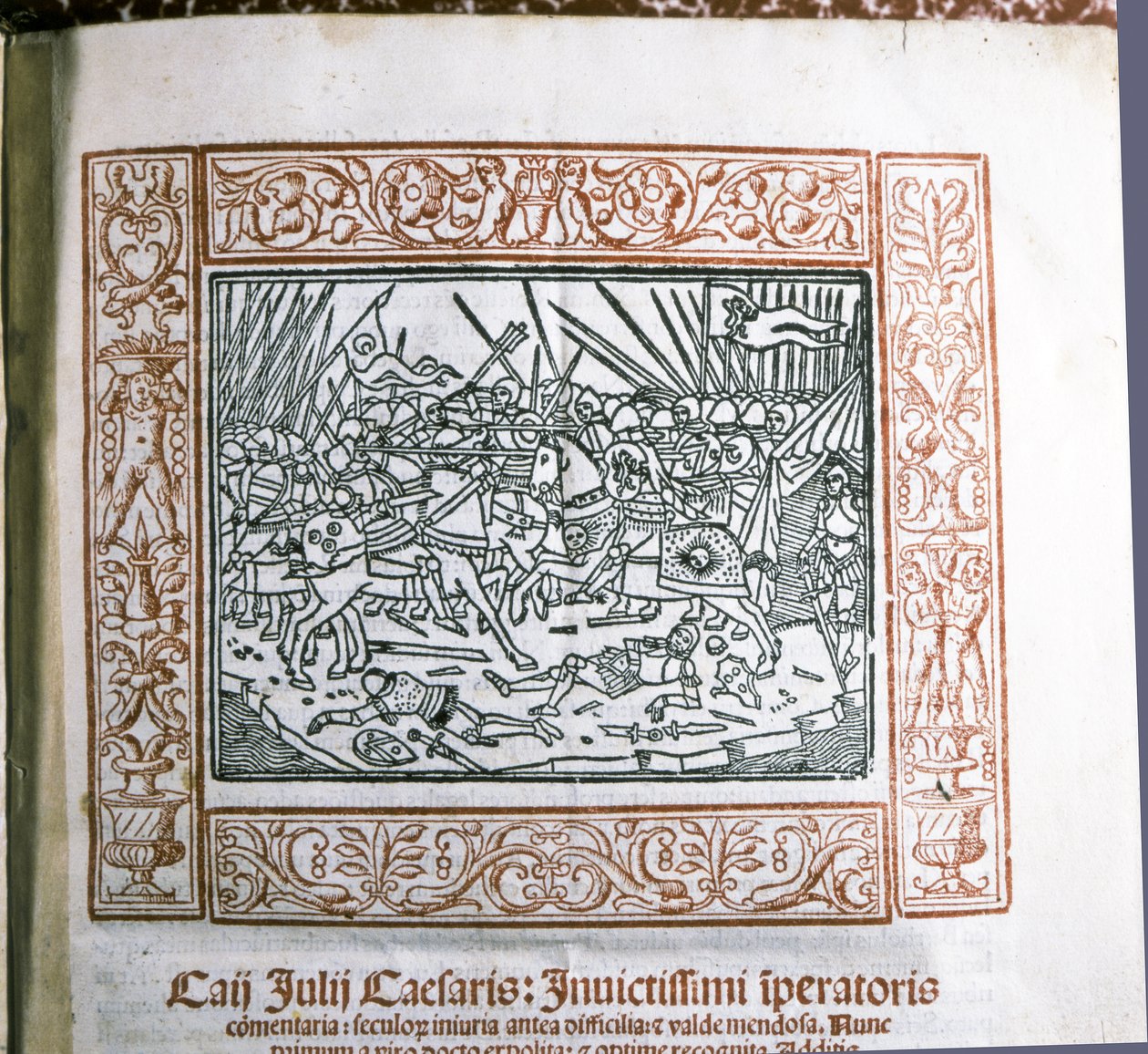 Cezar Gajusz Juliusz: Ilustracja z "Commentarii de Bello Gallico" Cezara, ok. 15..., ok. 1511 (miniatura) autorstwa Italian School