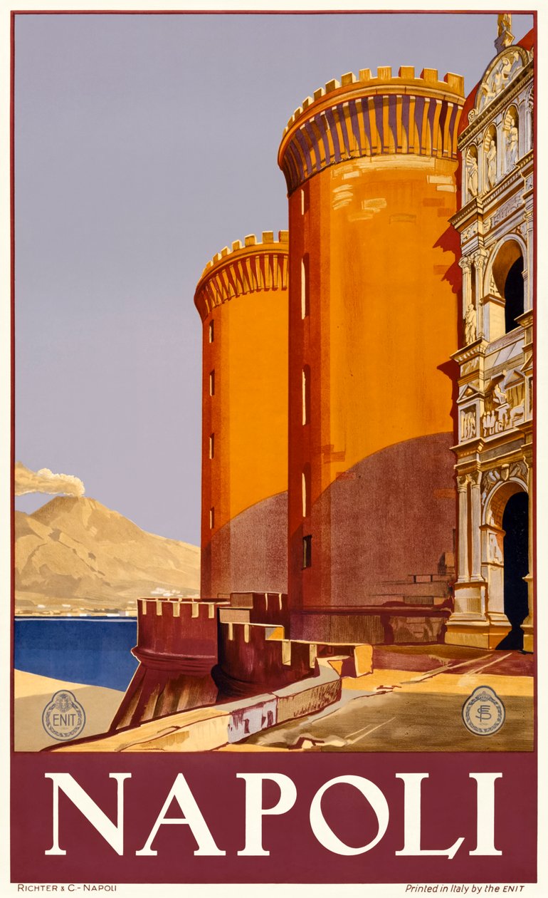 Castel Nuovo w Neapolu autorstwa Italian School