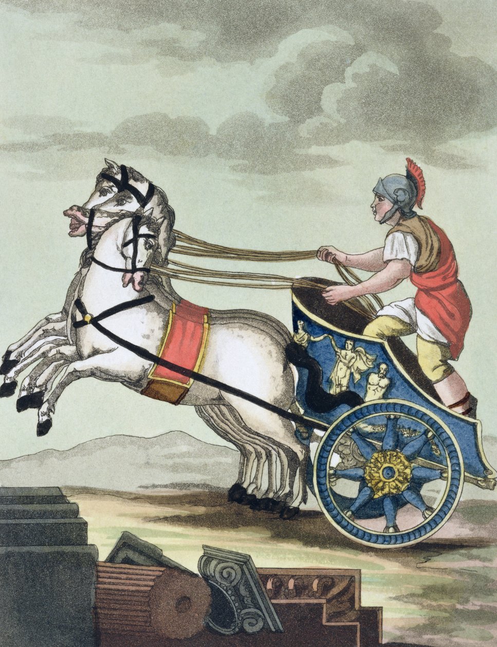 Woźnica z Lantica Roma, 1825 r. autorstwa Italian School