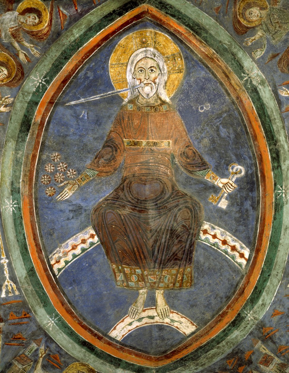 Chrystus Apokalipsy, Krypta Katedry Anagni autorstwa Italian School