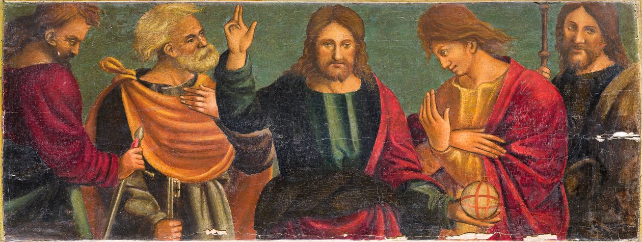 Chrystus z czterema apostołami autorstwa Italian School