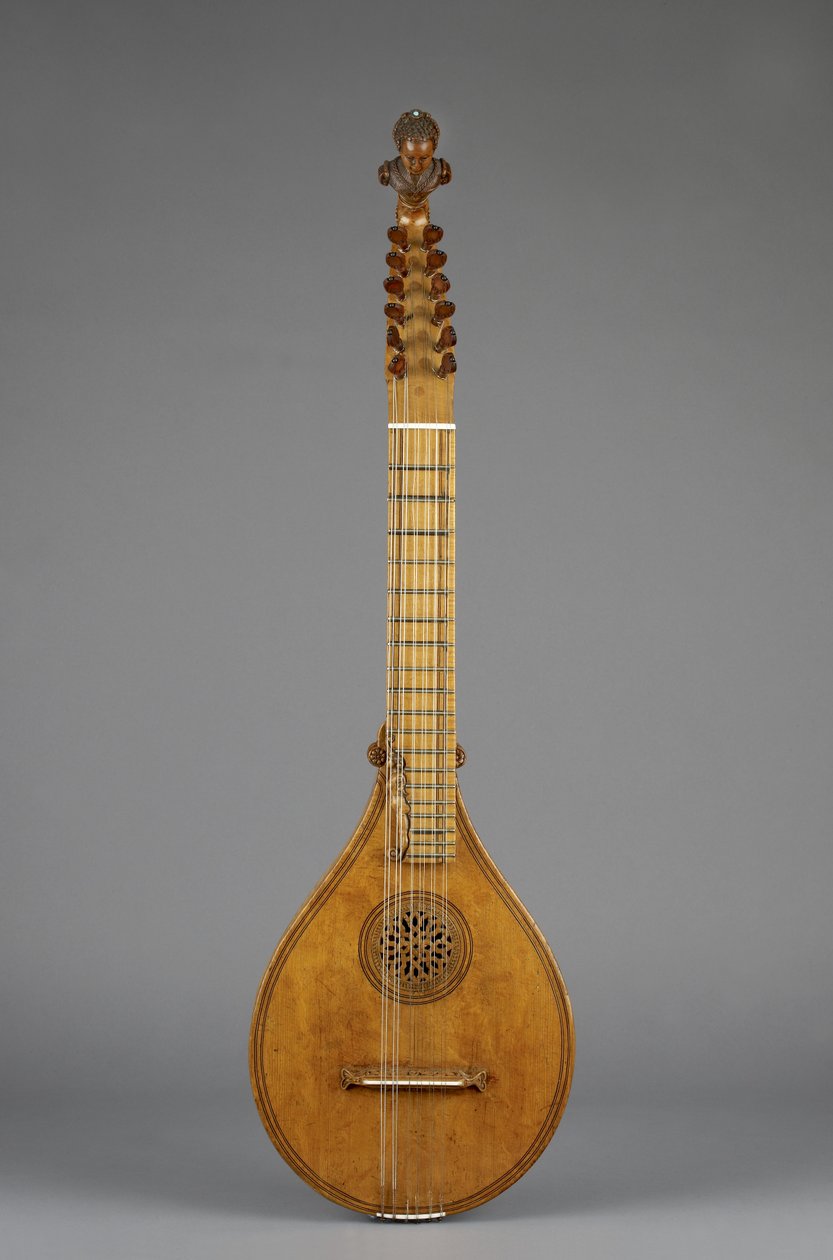Cittern (Kreta) (klon, niebieski kamień, kość słoniowa) autorstwa Italian School
