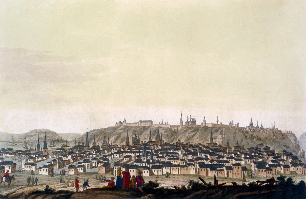 Miasto Tobolsk, Rosja, ok. 1820-30s autorstwa Italian School