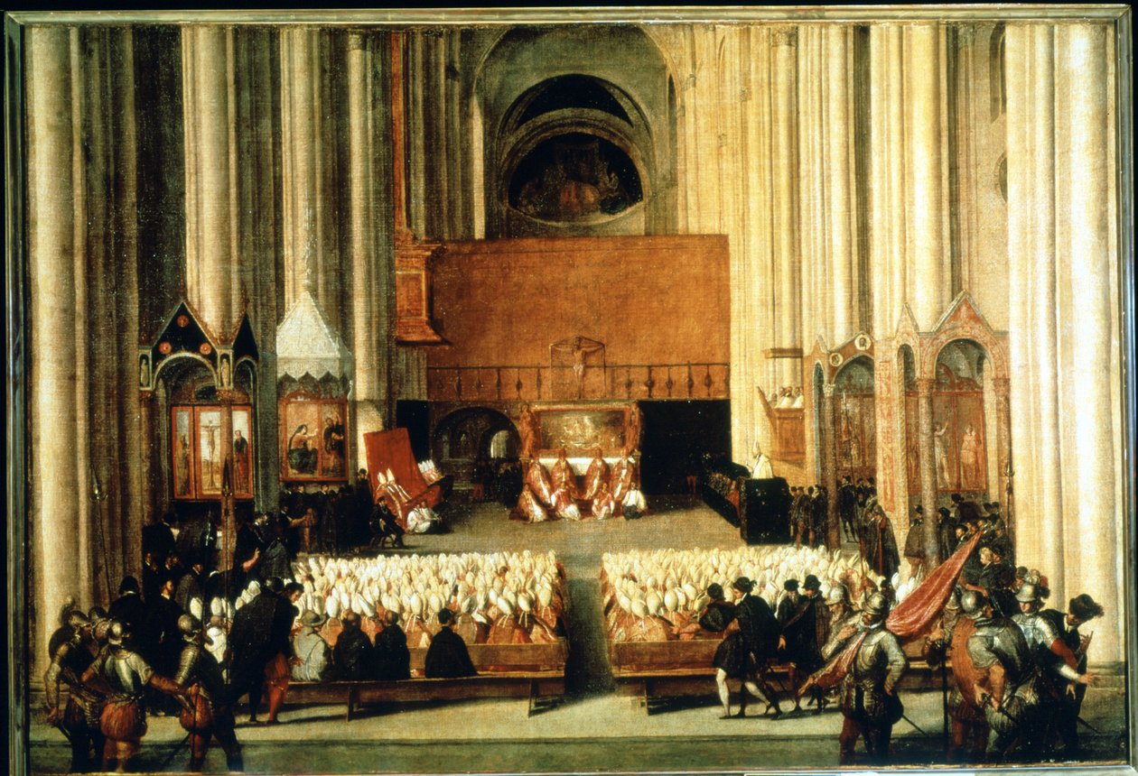 Sobór Trydencki (1545-1563). Szkoła włoska autorstwa Italian School