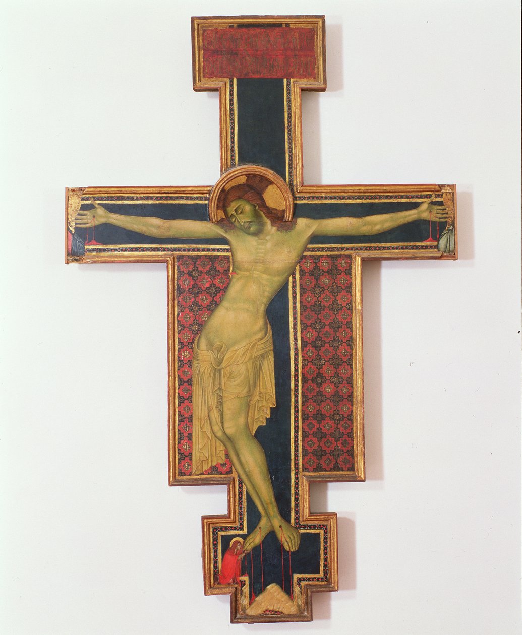 Krucyfiks (tempera na drewnie) autorstwa Italian School