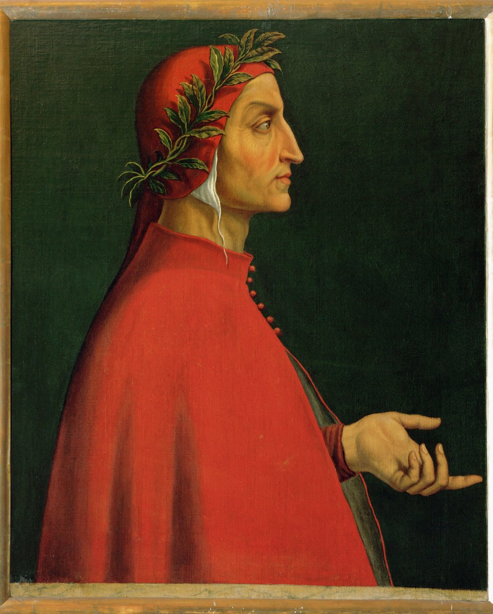 Dante Alighieri, włoski poeta, który napisał Divina Commedia ... autorstwa Italian School
