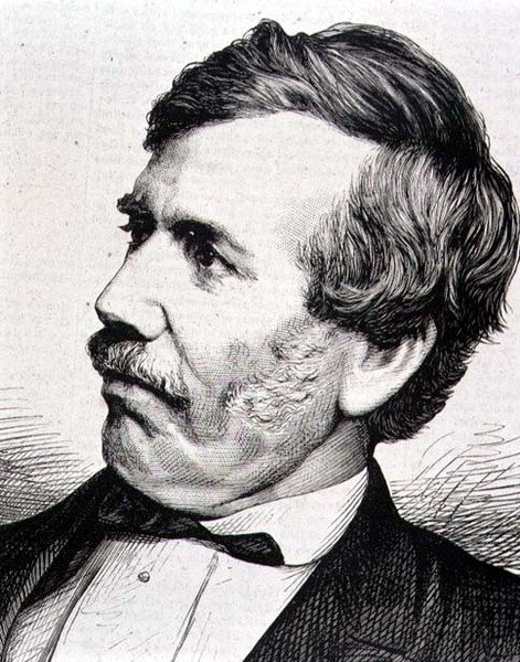 David Livingstone (1813-73) szkocki misjonarz i afrykański odkrywca (rycina) autorstwa Italian School