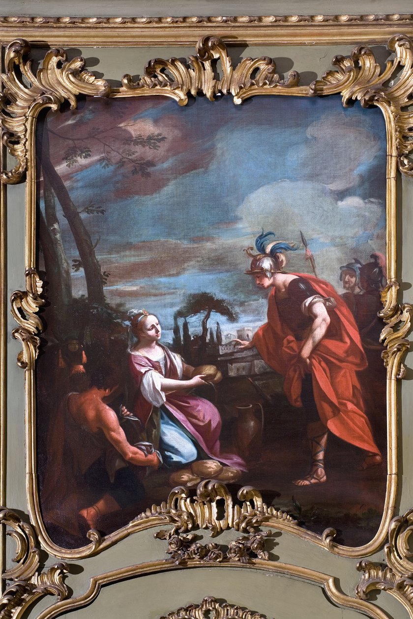 Prorok Eliasz i wdowa po wdowie z Sarepty autorstwa Italian School