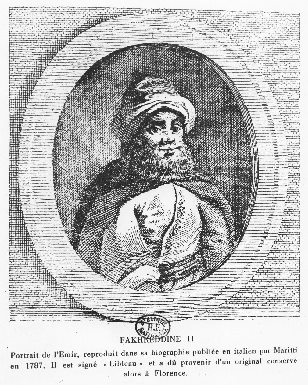 Amir jedzie do Fakhr-e-Din (grawerowanie) autorstwa Italian School