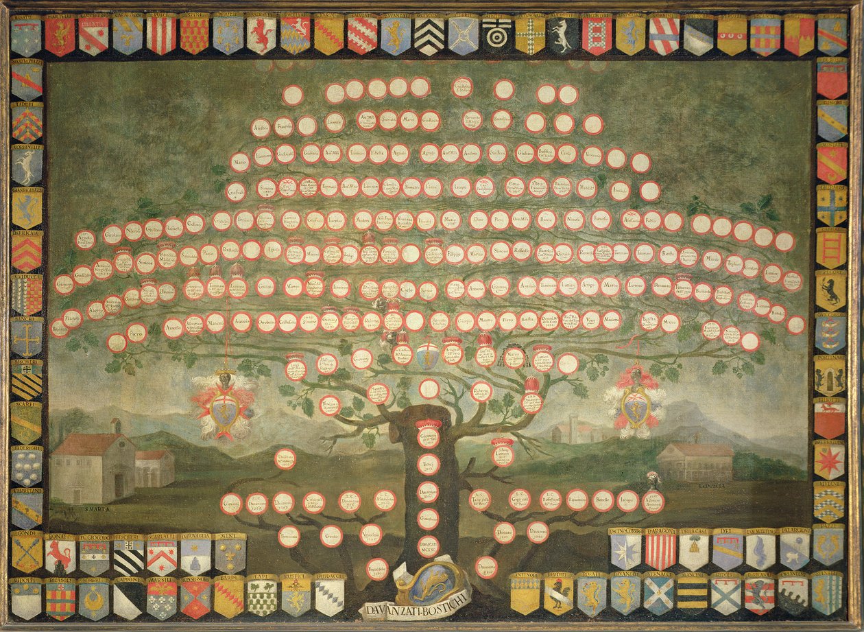 Drzewo genealogiczne rodziny Davanzati autorstwa Italian School