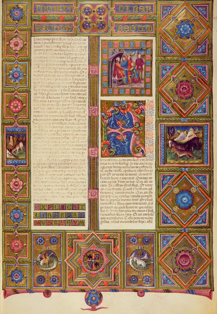 Fol.127r Druga Księga Królów, z Biblii Borso d