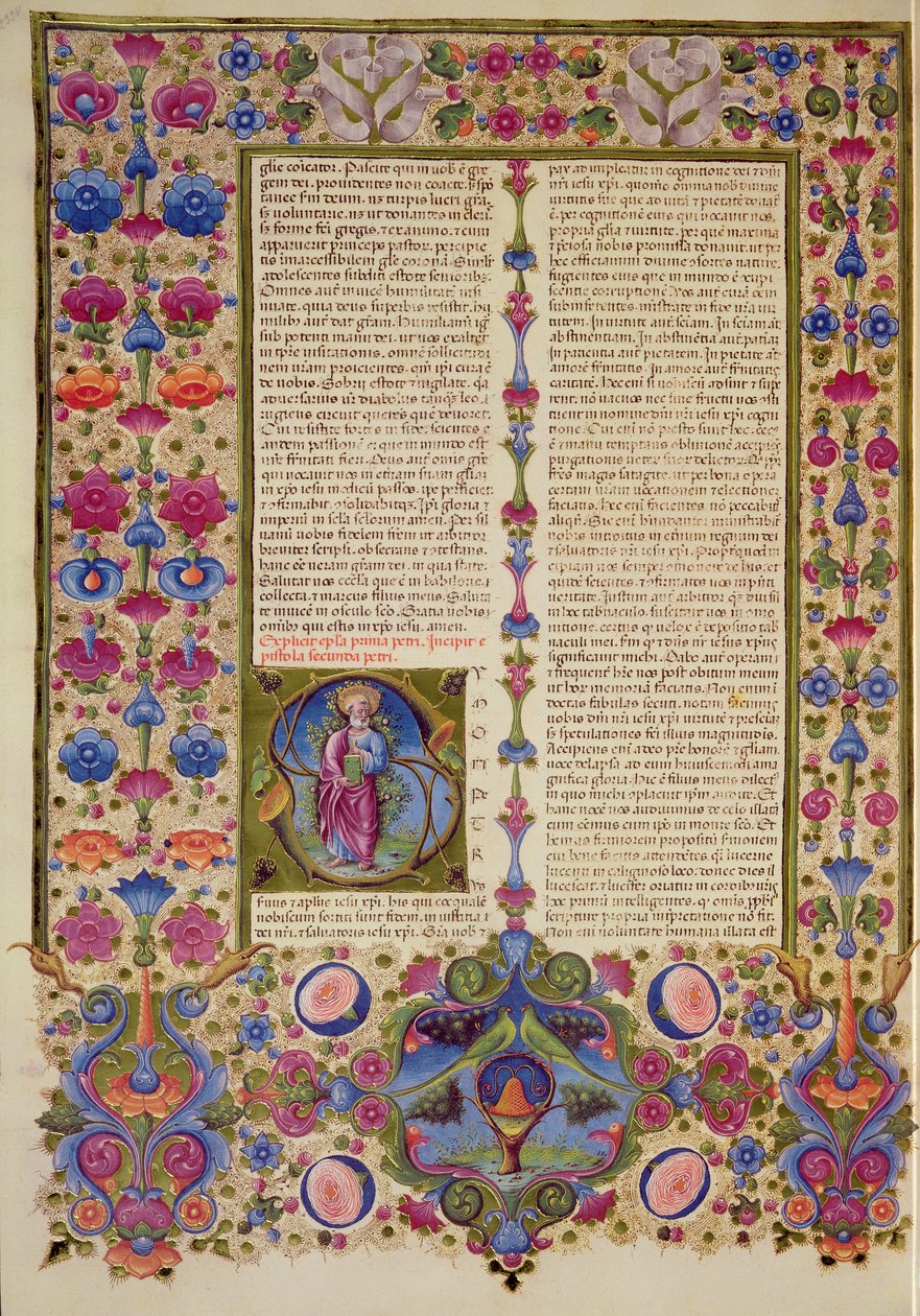 Fol.232v Drugi List św. Pawła do Apostołów, z Biblii Borso d
