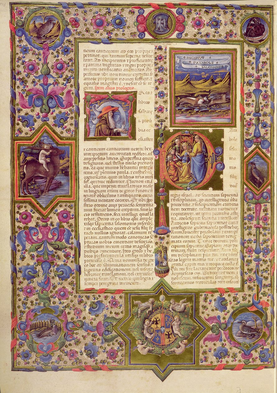 Fol.280r Otwarcie Kapituły Ecclesiasticus, z Biblii Borso d