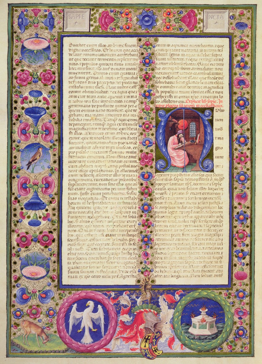 Fol.292v Otwarcie Prologu Ecclesiasticus z Biblii Borso d