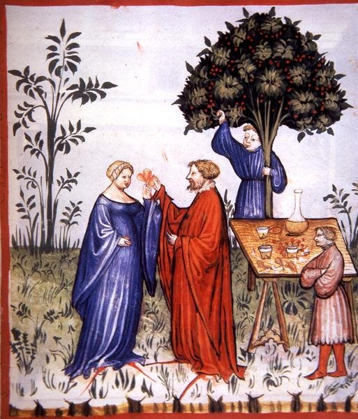 Fol.86r Białe wino, ilustracja z 