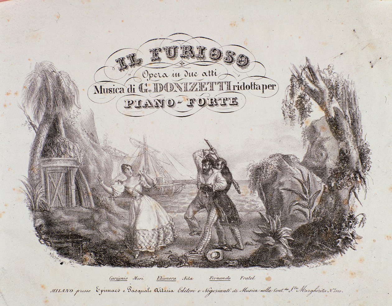 Frontyspis partytury „Il Furioso all