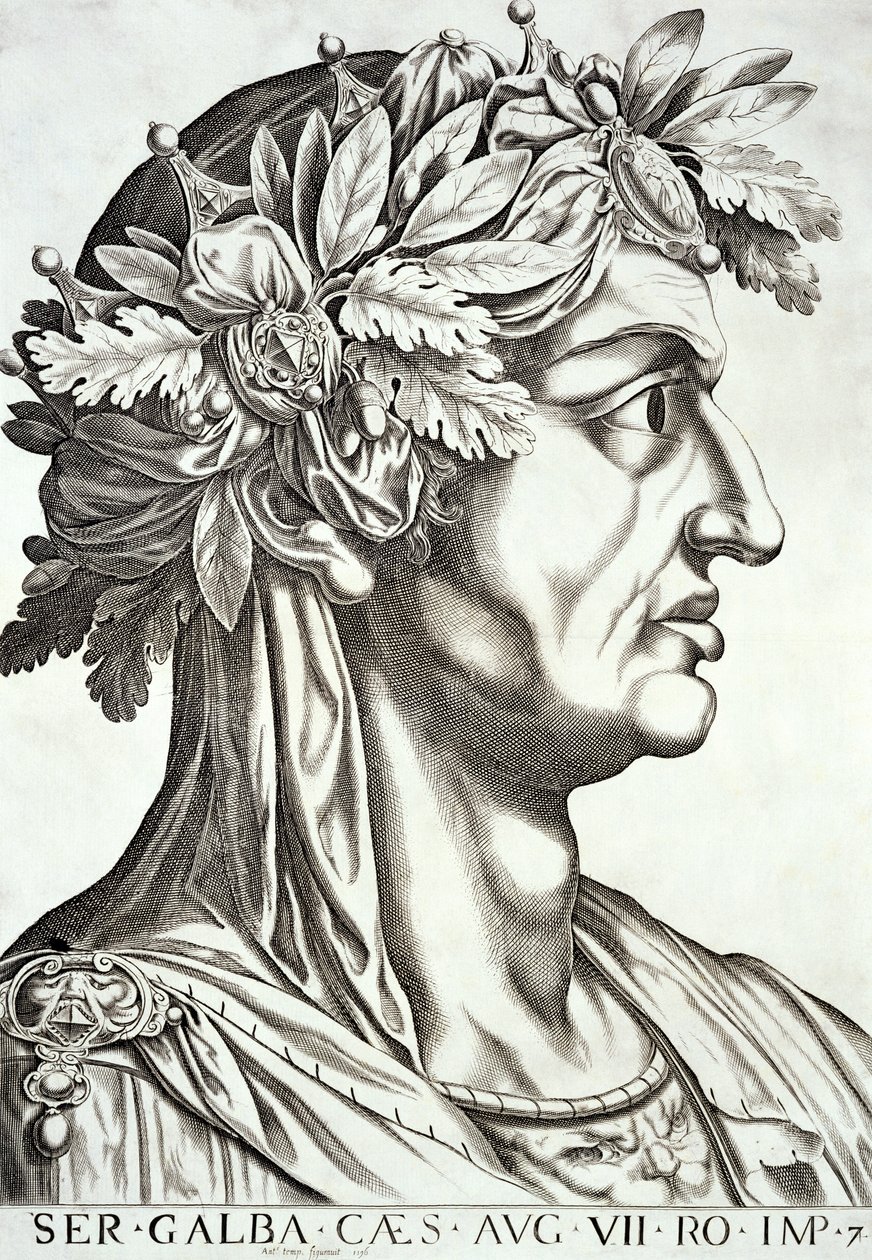Cezar Galba (3 pne-69 ne), 1596 autorstwa Italian School