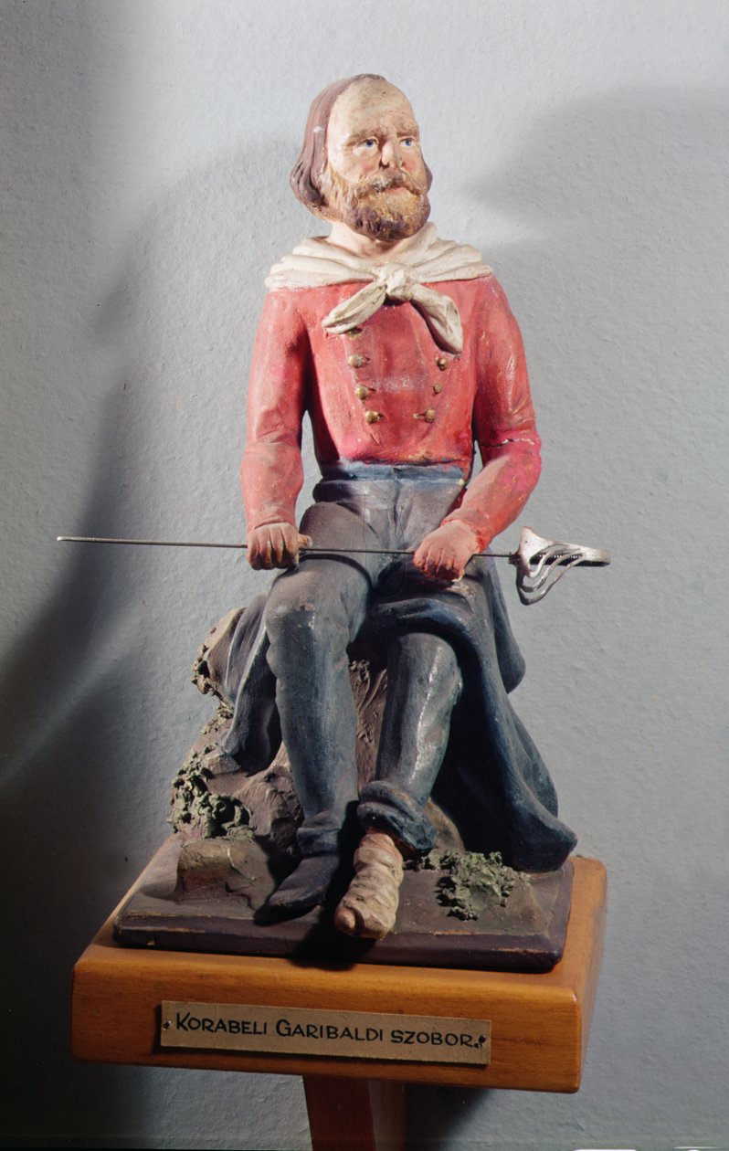 Giuseppe Garibaldi (1807-82), ok.1860 (malowana terakota) autorstwa Italian School