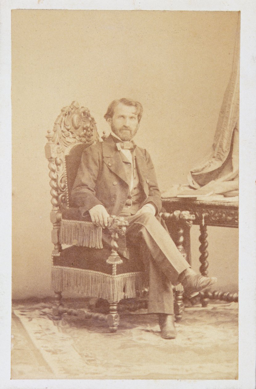 Giuseppe Verdi (1813-1901) ok. 1860 (zdjęcie w sepii) autorstwa Italian School