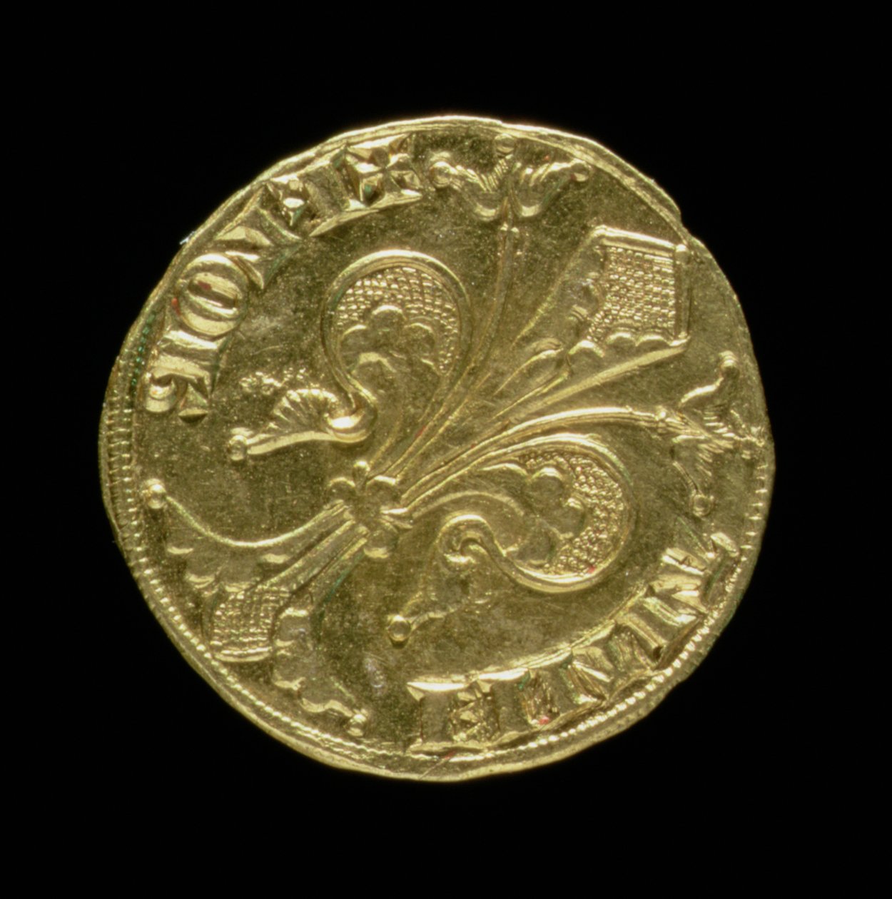 Złoty floren (awers) z fleur de lys, Florentine, 1252 (rewers patrz 83494) autorstwa Italian School
