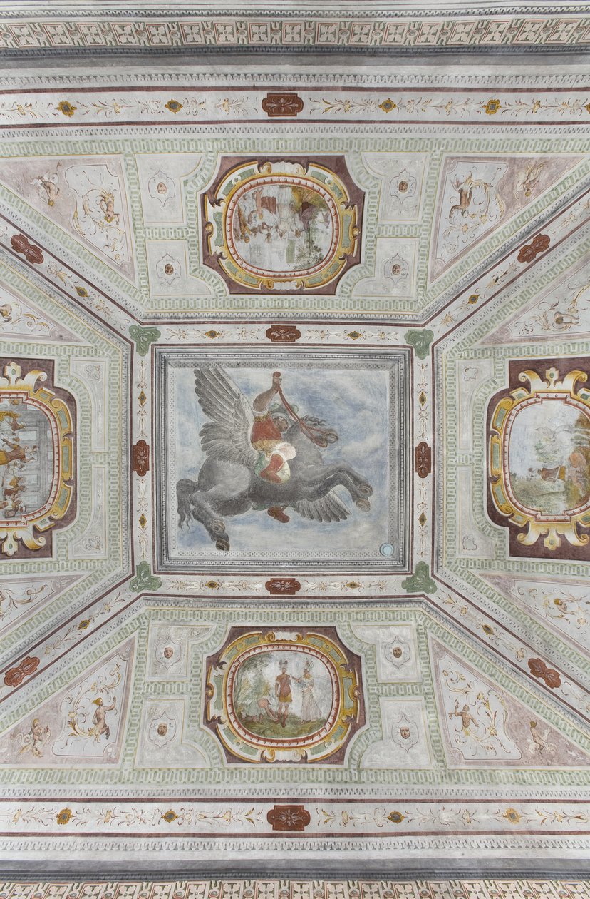 Sala Perseusza: skrzydlaty koń autorstwa Italian School