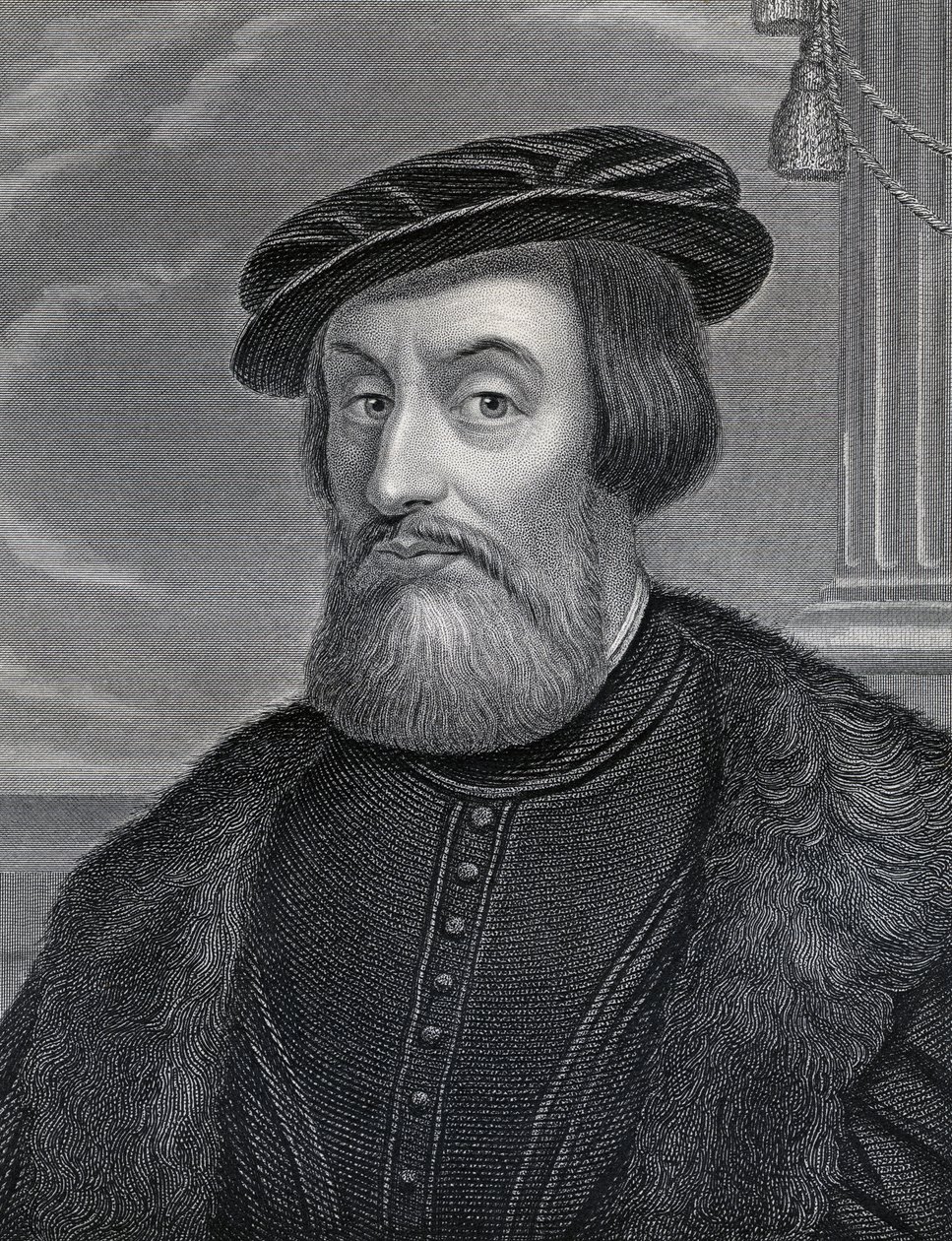 Hernan Cortes, grawerowany przez Williama Holla, c.1830s autorstwa Italian School