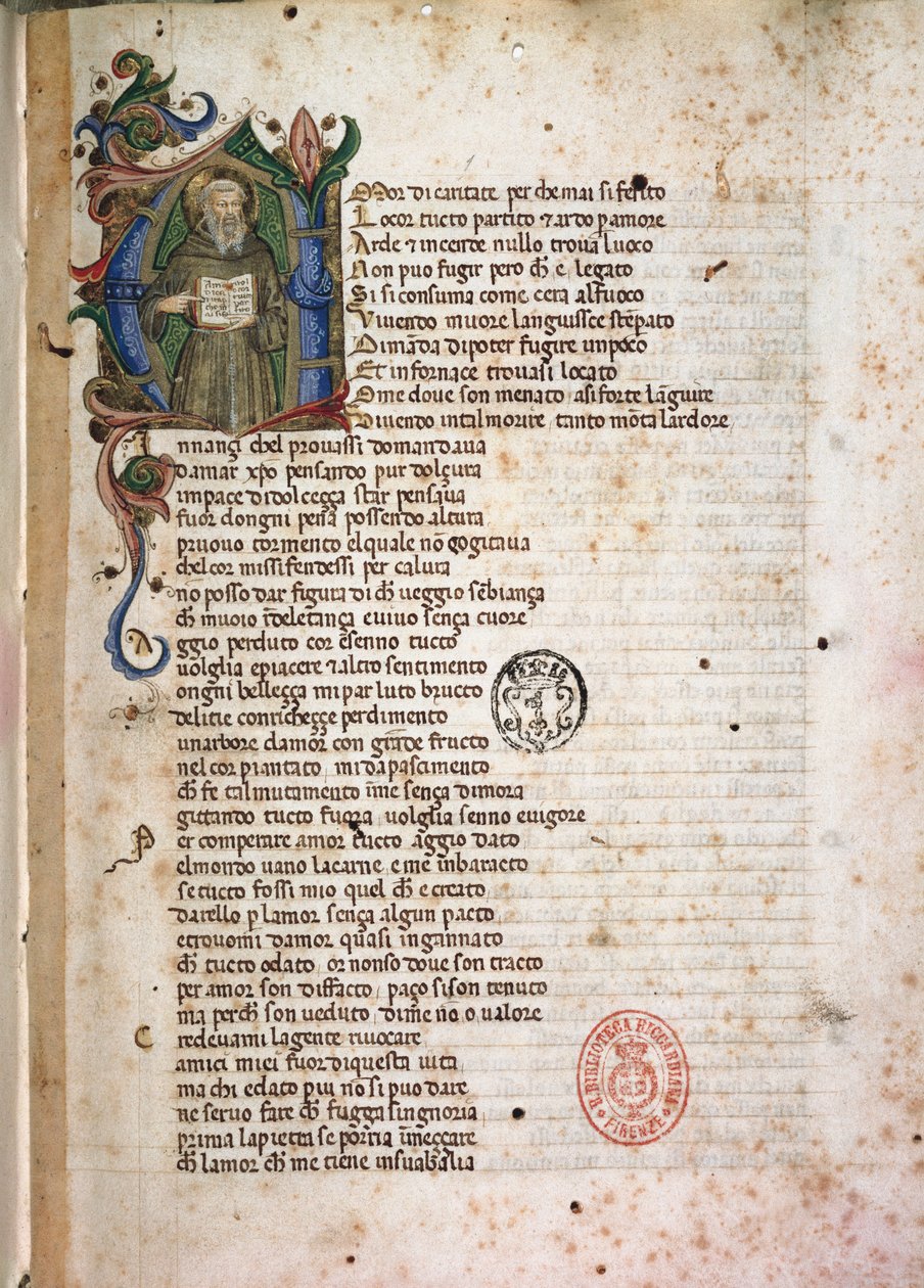 Zaczyna się od Laudae. XV wiek (rękopis iluminowany) autorstwa Italian School