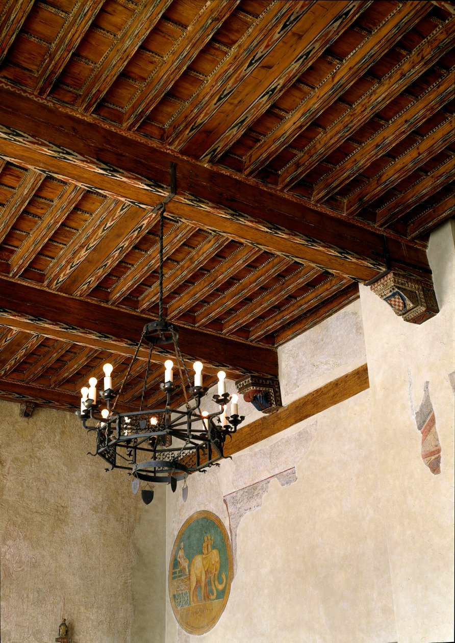 Widok wnętrza ratusza (Palazzo degli Anziani) autorstwa Italian School