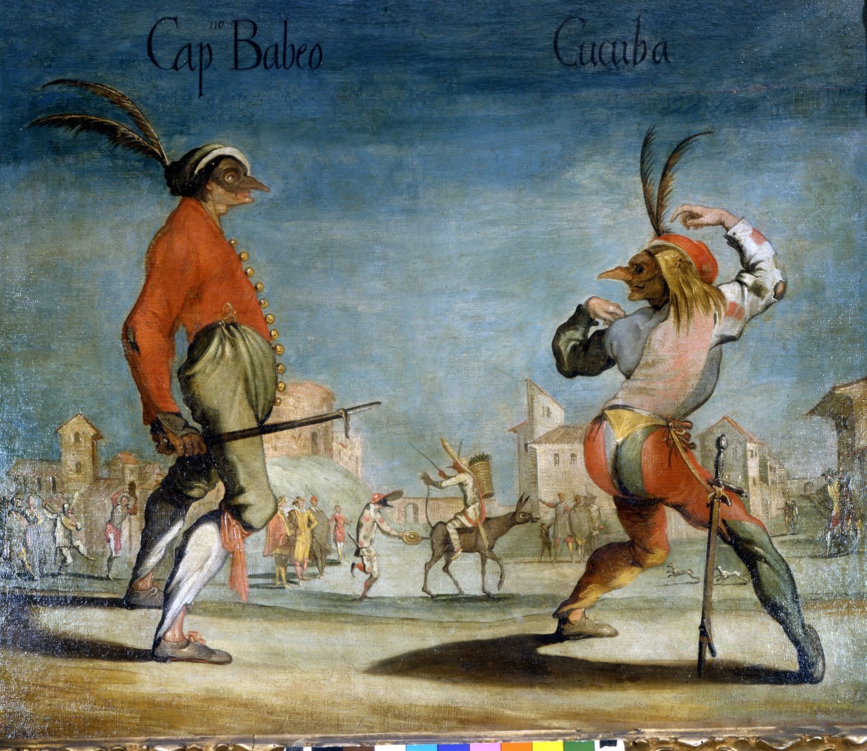 Włoskie maski z Commedia dell