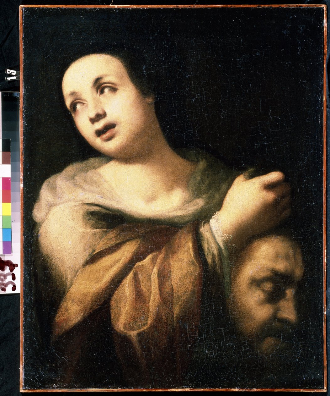„Judyta przedstawiająca głowę Holofernesa” (Judyta z głową Holofernesa) Malarstwo szkoły włoskiej XVII wieku Muzeum Sztuki Michaiła Kroszyckiego, Sewastopol (Sewastopol) Ukraina autorstwa Italian School
