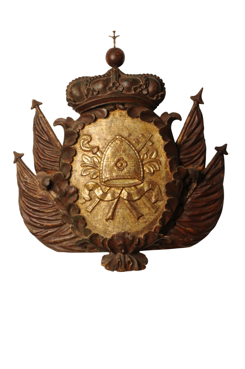Duża barokowa rzeźba herbowa, ok. 1700 (drewno) autorstwa Italian School