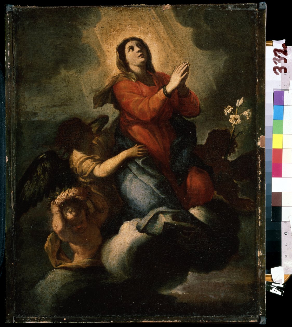 "Wniebowzięcie Najświętszej Maryi Panny" (Wniebowzięcie Najświętszej Maryi Panny) XVII-wieczna Szkoła Malarstwa Muzeum Sztuki Michaiła Kroszyckiego, Sewastopol (Sewastopol) Ukraina autorstwa Italian School