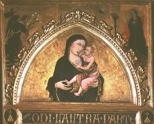 Madonna z Dzieciątkiem (tempera na panelu) autorstwa Italian School